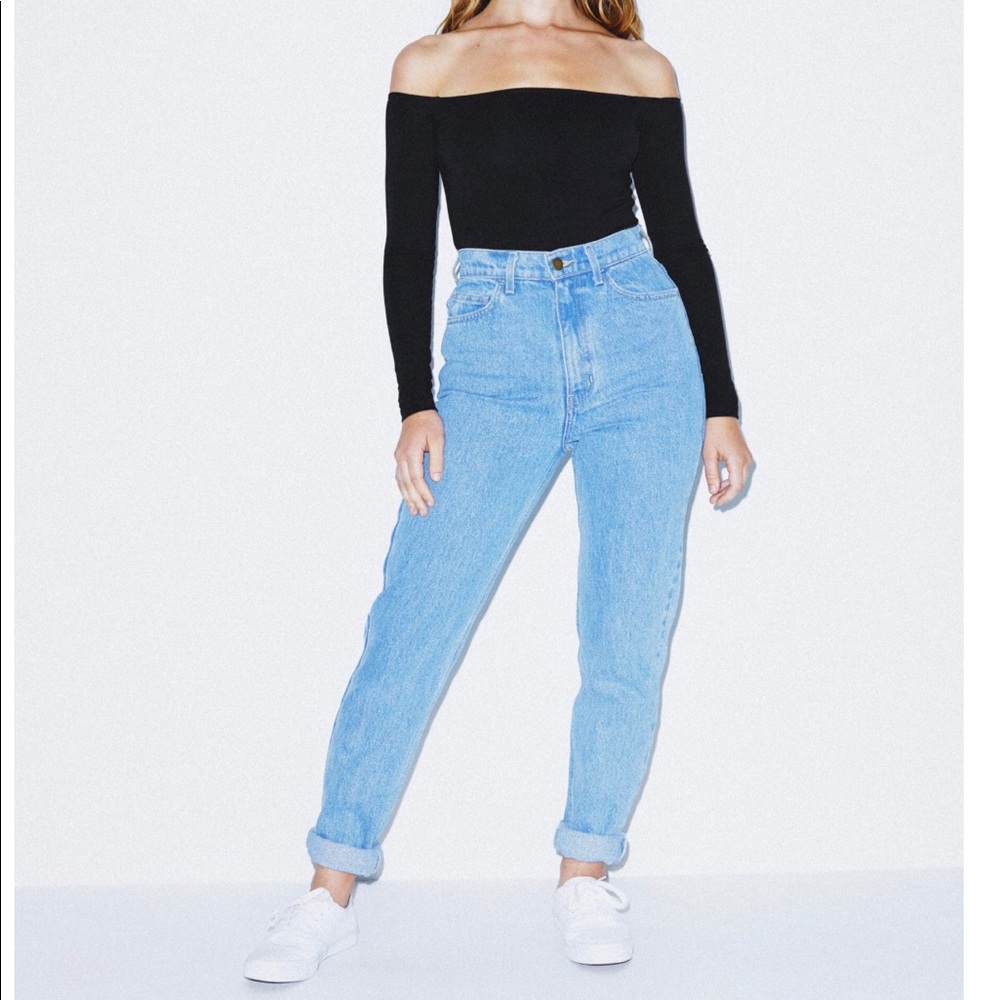 American apparel high waist denim